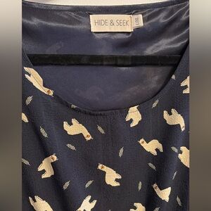 Women’s Hide & Seek alpaca or llama dress size L/XL
